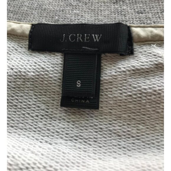 J. Crew Gray Sweater Sweatshirt W/ 100% Wool Cable Knit Front Panel, Size Small - Picture 12 of 12